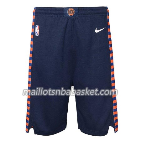 New York Knicks Homme Shorts Navy 2018-19 Nike Swingman